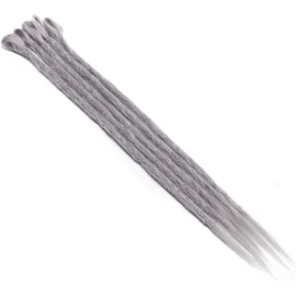 SEGO 20 Inch Dreadlocks Braids Extensions Synthetic Braiding Hair Crochet Dreads Hairpiece Hair Extension Handmade 5 Strands 20 Inches (50 cm)