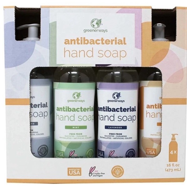 Greenerways Antibacterial Hand Soap 16 Oz 4-Pack