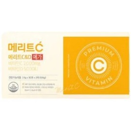 Huons N (Genuine) Huons Merit C&D Mega Vitamin C 2,000 Vitamin D 5,000 60 packets, 2 units / (정품) 휴온스 메리트C&D 메가 비타민C 2,000 비타민D5,000 60포, 2개