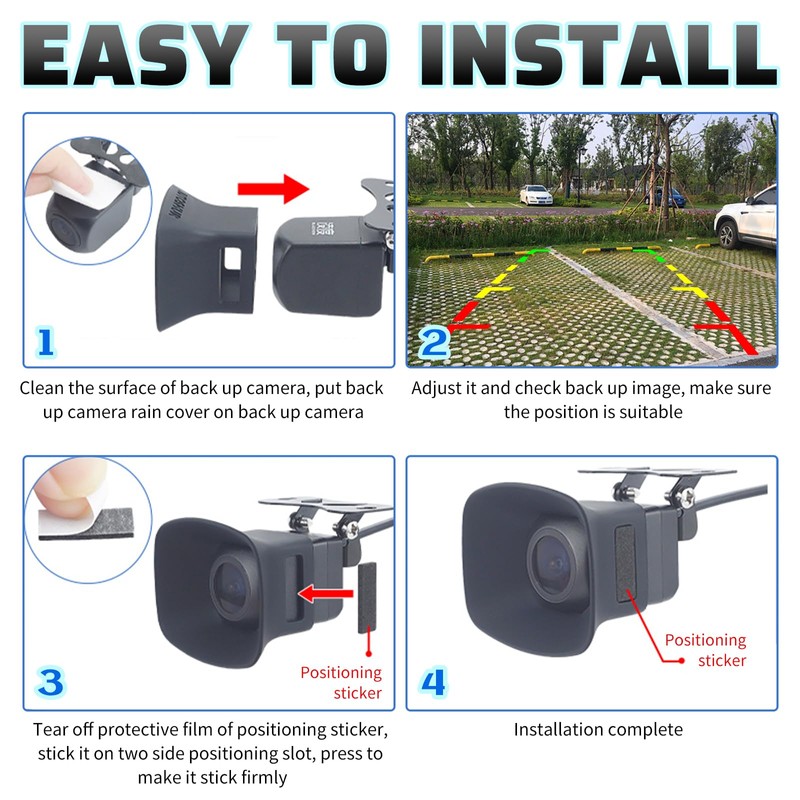Car Backup Camera Rain Shield Silicone,Backup Camera for Car Anti-Rain