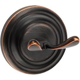 Designers Impressions 800 Series Oil Rubbed Bronze Double Robe Hook