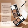 Brow Powder for Eyebrows,Long-Lasting Matte,eye shadow and contouring three-in-one,Soft and