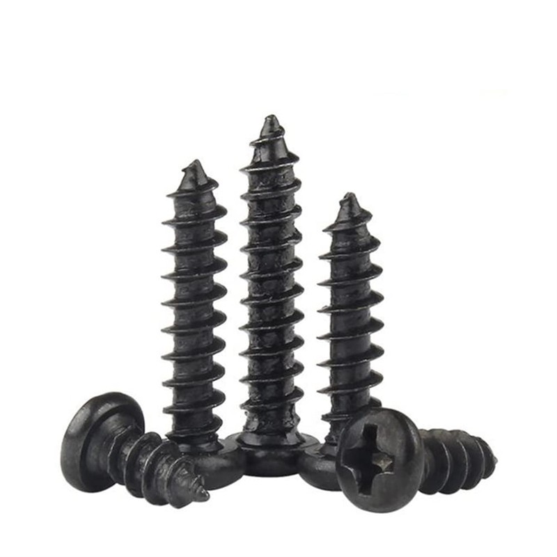 PENGLIN 450pcs Pan Head Tapping Screws M2.3 M2.6 M3 Black