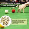 YYMT 53pcs Billiard Queue Tips Set, 9-12mm Leather Cue Tip