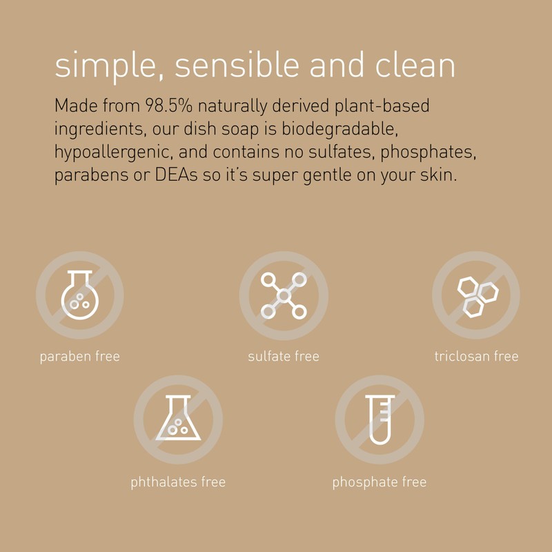 simplehuman Rosemary Thyme Dish Soap Refill Pouch, 34 Fl Oz.