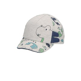 Sterntaler Jungen Baseball-cap Multidino Baseballkappe, silber, 45