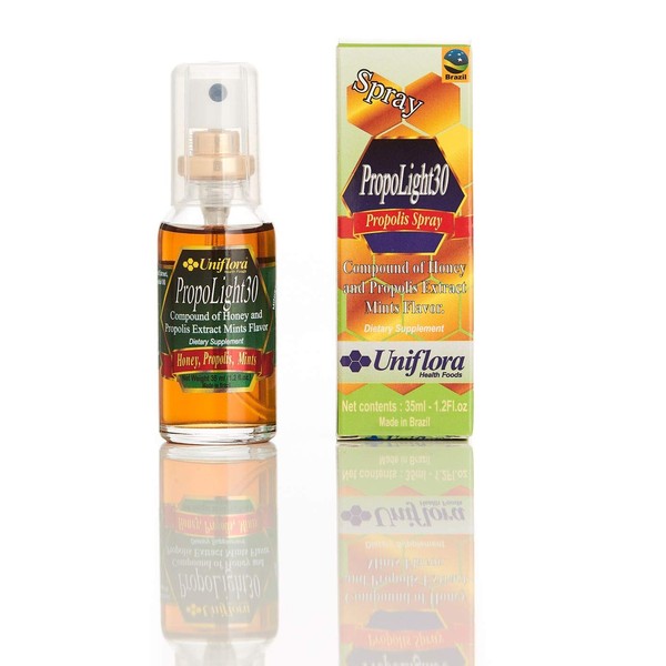 Uniflora Propolight30 Throat Spray – Brazilian Bee Propolis with Mint