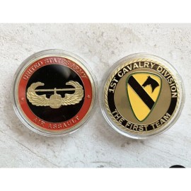 1st Cavalry Division US Army And Air Assault Challenge Coin!