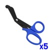 Bandage scissors 15cm dressing scissors for home emergency use x5 C-blue