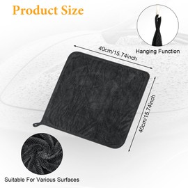 URAQT Shiny Dry Cloth, Pack of 4 Fast Dry Drying Towel for the Shower, Car Drying Tube, Microfibre Cloths, Shiny Bath, Extremely Absorbent Shower Cubicles Cloth for Shower Cubicles, Car and Motorcycle