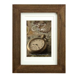 Vanjoh Photo Frame, Wood Frame, Oak, Large/Post/2L, Dark Brown 106286