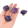 Malimali Natural Amethyst Knobs for Cabinets and Drawers Set of