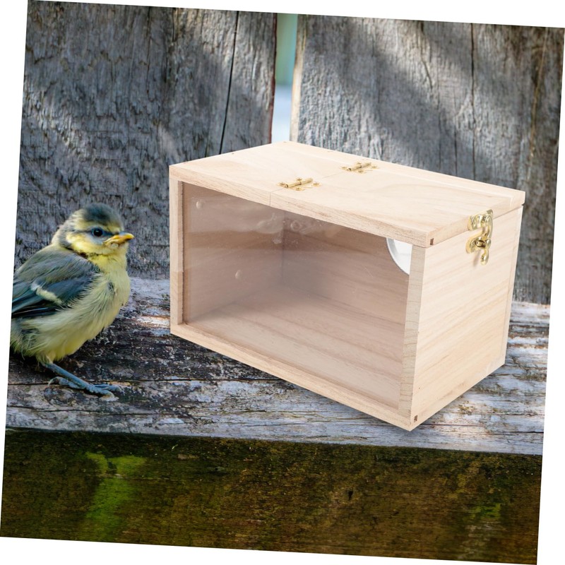 BESPORTBLE Wood Bird Nest Breeding Box Outdoor Cockatiel Nesting Box