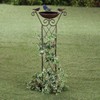 Fox Valley Traders Weatherproof Metal Bronze Finish Bird Bath with