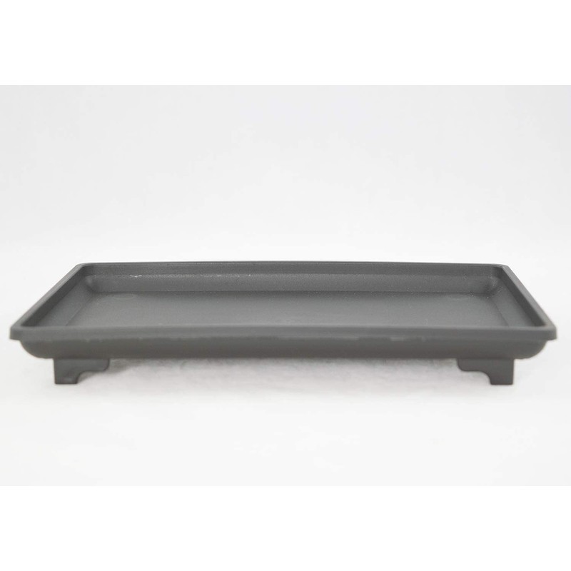 Yubonzai 1 Rectangular Black Plastic Humidity/Drip Tray for Bonsai Tree