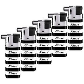 5 Pack of Linse Dual Mode Pipe & Cigar Lighters 1350K
