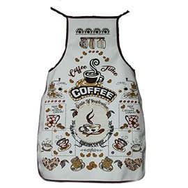 ACOUSMA Unisex Vintage Waterproof Apron Chef Women Men Aprons for Home Kitchen, Restaurant, Coffee House (Darck Brown)