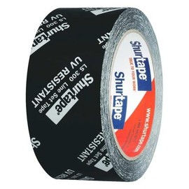 Shurtape LS 300 HVAC Line Set de cinta adhesiva, 55 m de largo x 48 mm de ancho, color negro (paquete de 1)