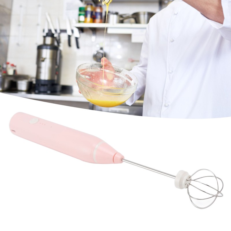 Mini Electric Stirrer Cordless Multifunction Electric Eggbeater with 2 Eggbeater