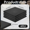 4 Pcs RV Leveling Blocks 12x12x0.75 Inch Thick Rubber RV