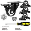 ASHGOOB 2" Caster Wheels Set of 4, Heavy Duty Casters