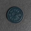 12 Gauge Stamp Design Full Grain Leather Coasters - 4"