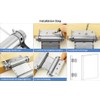 QWORK Heavy Duty Cafe Saloon Bars Door Swing Hinges, 8