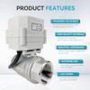 BACOENG 2 Way Motorized Ball Valve, 1 Inch DN25 Electrical