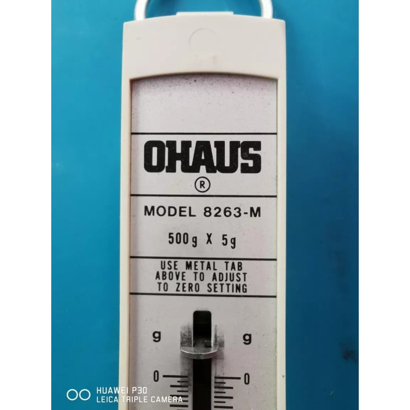 Ohaus Báscula Ohaus Spring Scale 500 G. X 5g.