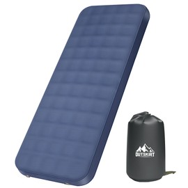 OUTSKIRT Ultralight Self Inflating Sleeping Pad, 4" Thick Camping Mattress with Pump Pack, 9.5 R-Value Insulated Sleeping Mat, Portable Camping Bed for Tent, Car, Truck or Van, 4 Season Camp Mattress