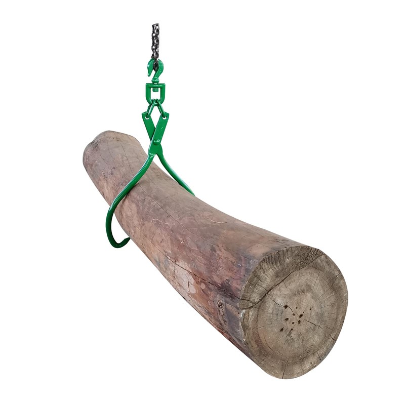 Timber Claw Hook, 32 in - Swivel Log Lifting Tongs