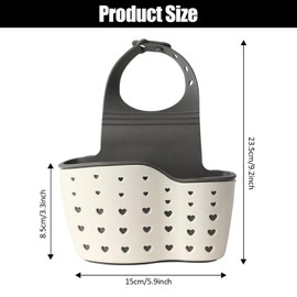 1 Pcs Double Decker Hanging Sink Shelf, Kitchen Sink Sponge Holder, Double Sink Organizer Holder, Kitchen Sink Sponge Holder, for Kitchen Organizer Sink Accessories - Beige