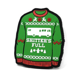 Cousin Eddie RV Ugly Sweater Parche táctico de goma de PVC | Parche de gancho y bucle de Navidad