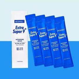 Medifil 메디필 엑스트라 슈퍼9 플러스 물광 리프팅 랩핑마스크 4ml 4개입 [물광 리프팅 랩핑 마스크 4ml 4개입] Medifil Extra Super9 Plus Aqua Glow Lifting Wrapping Mask 4ml 4 Pieces