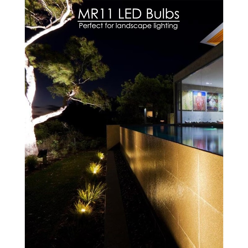 Noobibaba MR11 LED Bulb Landscape Light Bulbs, GU4 LED Bulb