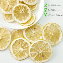 Dried Lemon Slices Dehydrated Dried Lemon Slice Wheels | Natural | No Additives Not Dehydrated For Superior Flavor Dried Lemon Slices Dry Lemons For Garnish, Cocktails, Baking, Drinks (3.88Oz/110G)