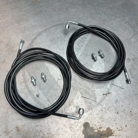 Valex Racing Black Stainless Main Rear Brake Line Replacement Kit For 97-01 Honda CRV