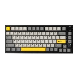 Ajazz AK820 Pro 75% Compact Mechanical Keyboard with TFT Screen and Wireless/Wired Connectivity - Color: Grey, Keycap Profile: OEM, Switch: Ajazz Flying Fish Switch