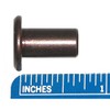 1/4" Furniture Connector Cap Flat Head Nuts - Dark Bronze