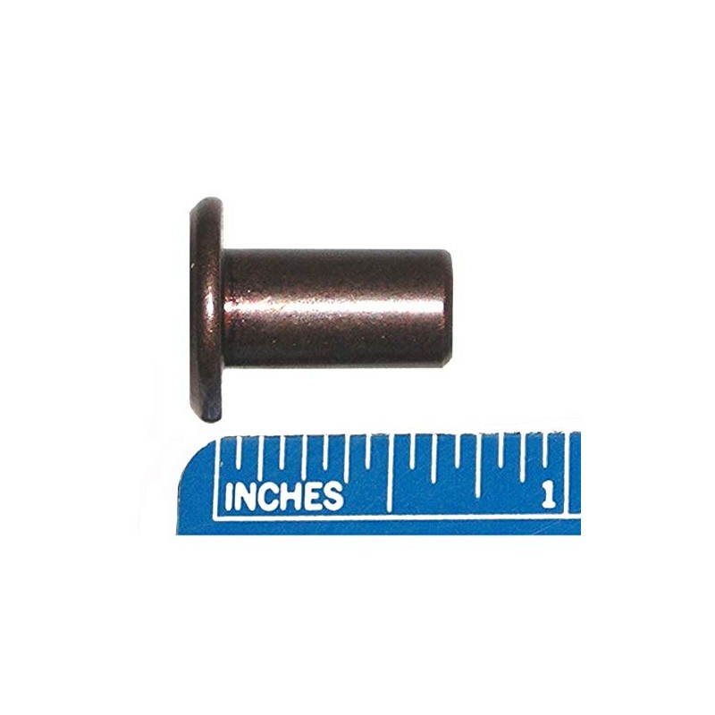 1/4" Furniture Connector Cap Flat Head Nuts - Dark Bronze