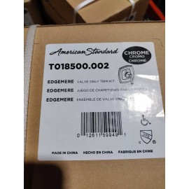 American Standard T018500.002 Edgemere Valve Trim Kit Chrome