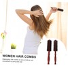 Beavorty 2pcs Wooden Handle Round Hair Brushes with Natural Bristles