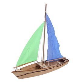 STOBOK Wood Sailboat Mold Assembly Toy, DIY Wooden Ship Toy 3D Sailboat Kit Sailboat Woodcraft Puzzle Toy for Kids Children Home School Use