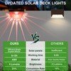 Melunar 12 Pack Solar Deck Lights Outdoor, Solar Step Lights