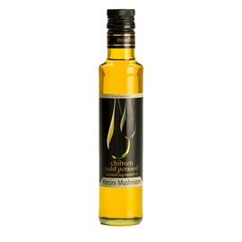 Chiltern Cold Pressed Porcini Infused Rapeseed Oil – 250ml – Rich Mushroom Flavour – Ideal for Risottos, Pasta, Roasting, and Drizzling – Heart-Healthy British Oil