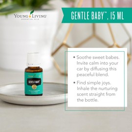 Young Living - Gentle Baby 15ml | Gentle Aroma for Babies | Soothing Skin | Relaxing & Moisturizing Aromatherapy Massage | Infant & Parenting Relaxation | Calming Scent