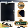Three Black Clip Aluminum 11x17 Clipboard Metal A3 Hangable Cliping