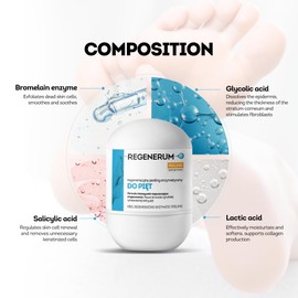 Regenerum Regenerative Enzymatic Heel Peeling - Dissolves Thickened Skin & Calluses Without Peeling or Rubbing - Deeply Softens & Smooths Heels - 50ml