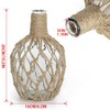 MDLUU Glass Jug with Twine 10" Tall, Flower Vase with