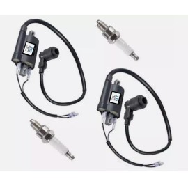 Unbranded 2X  Ignition Coil + Spark Plug for KAWASAKI Mule 3010 KAF620E 4x4 2001-2008